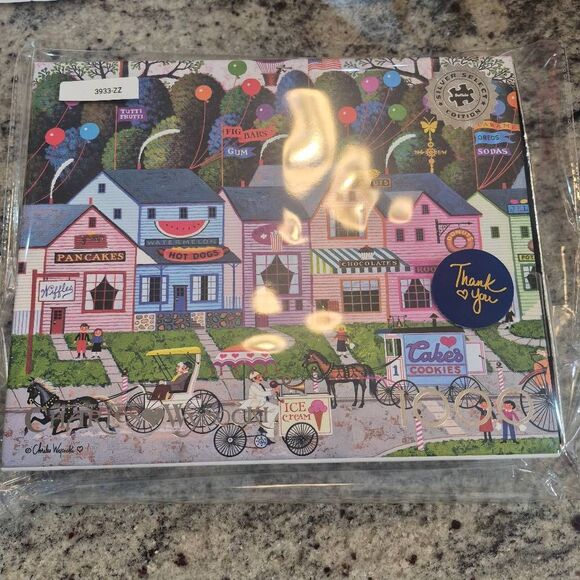 Buffalo Games Charles Wysocki Confection Street 1000 pc Jigsaw Puzzle Limited Ed - Picture 7 of 10